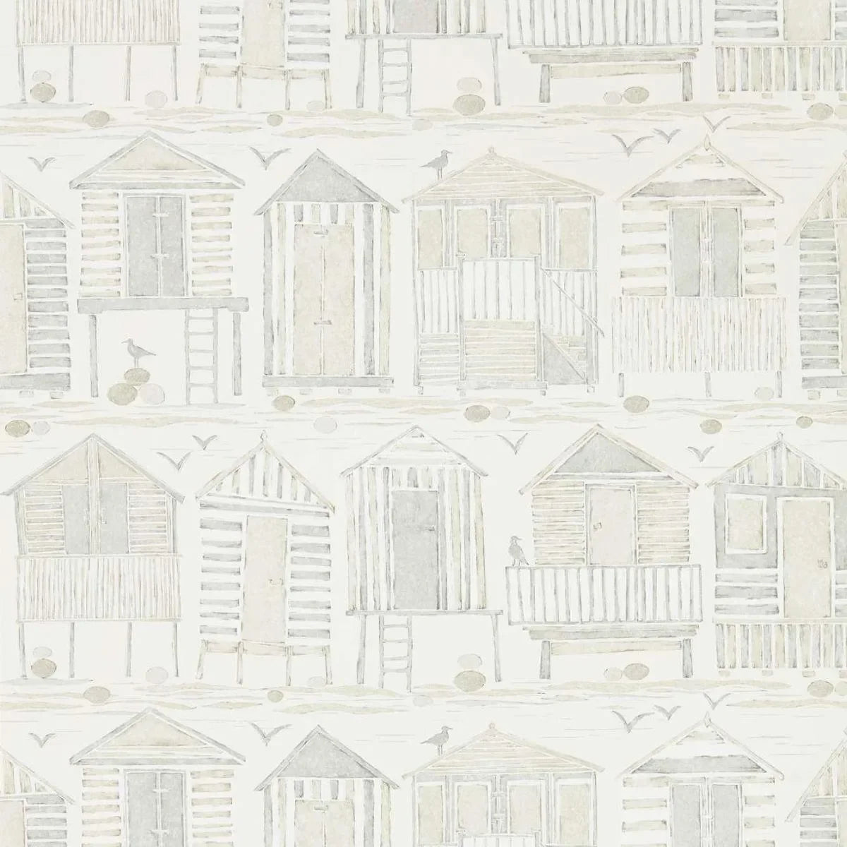 Beach Huts Wallpaper - Sanderson