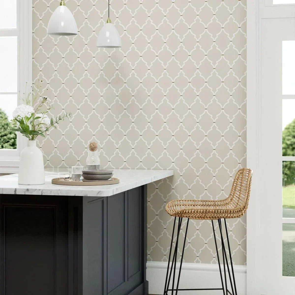 Empire Trellis Wallpaper - Sanderson