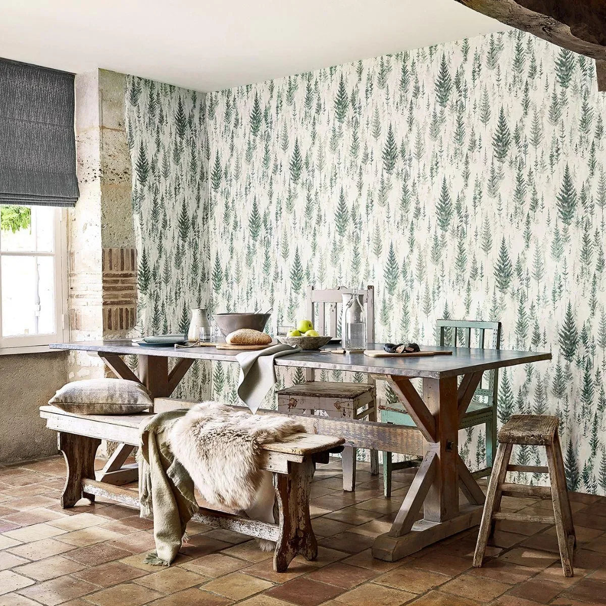 Juniper Pine Wallpaper - Sanderson