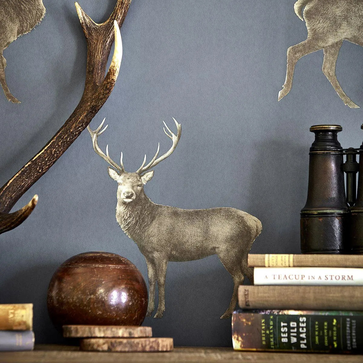 Evesham Deer Wallpaper - Sanderson