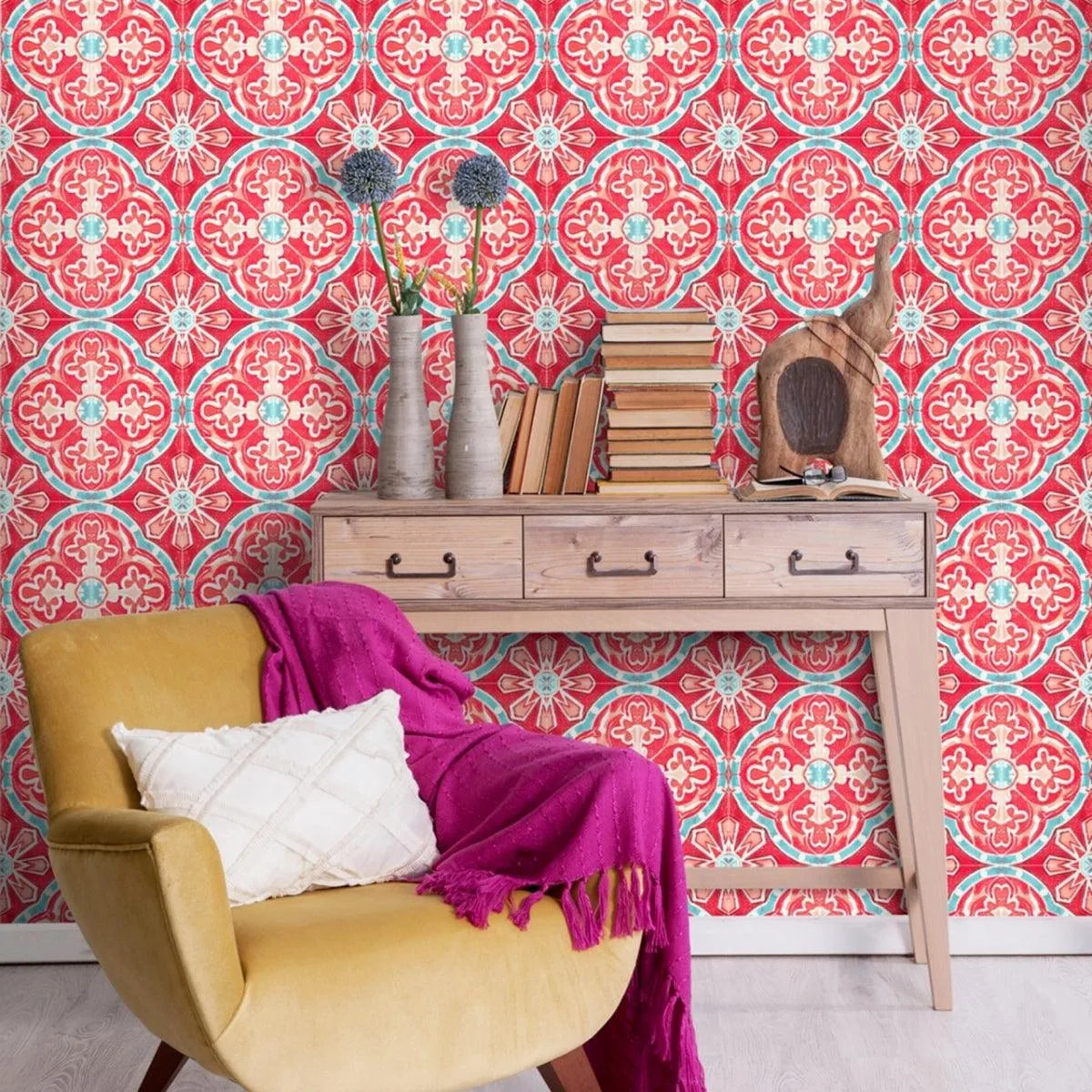 Rufous Tile Wallpaper - Mind The Gap