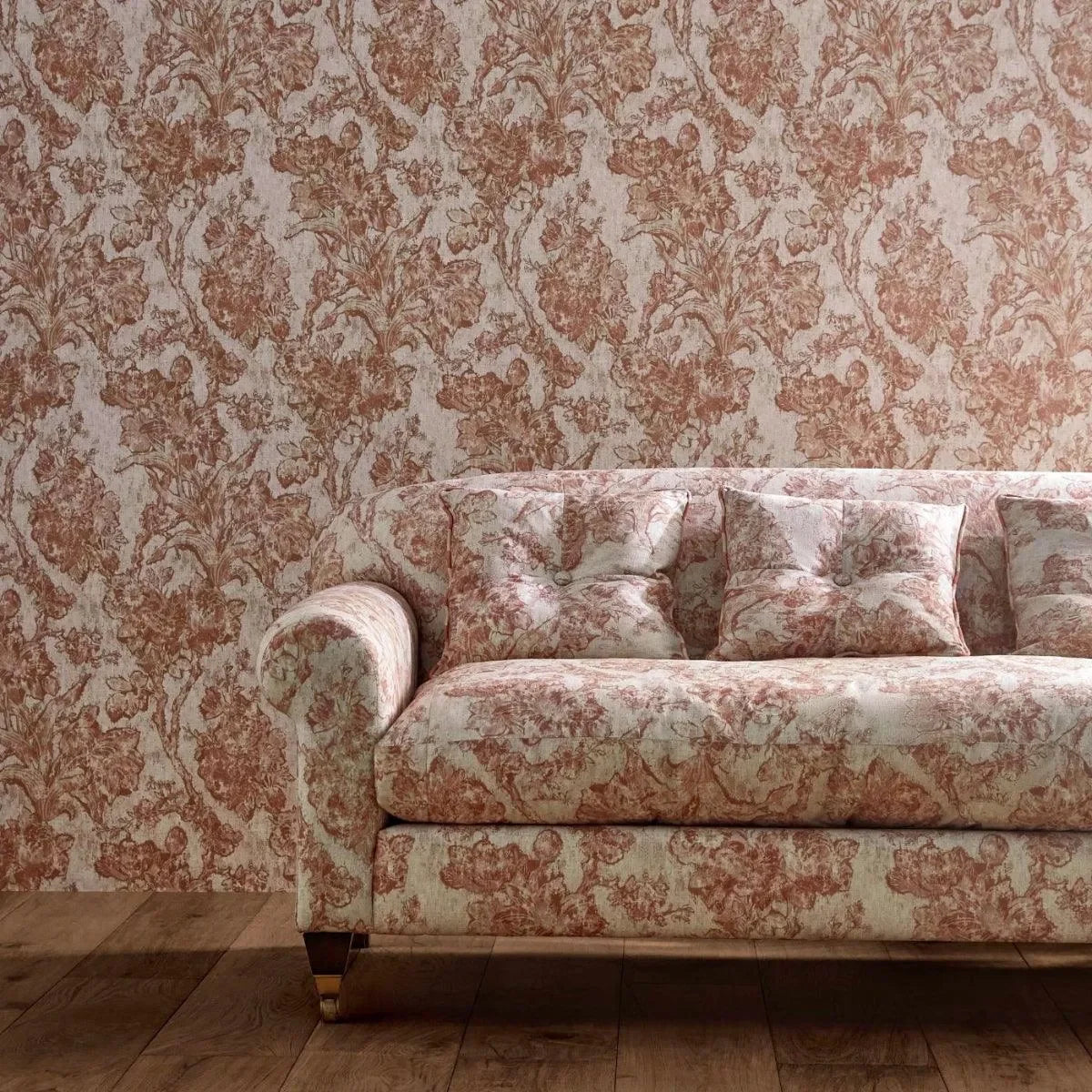 Fringed Tulip Toile Wallpaper - Sanderson x Giles Deacon