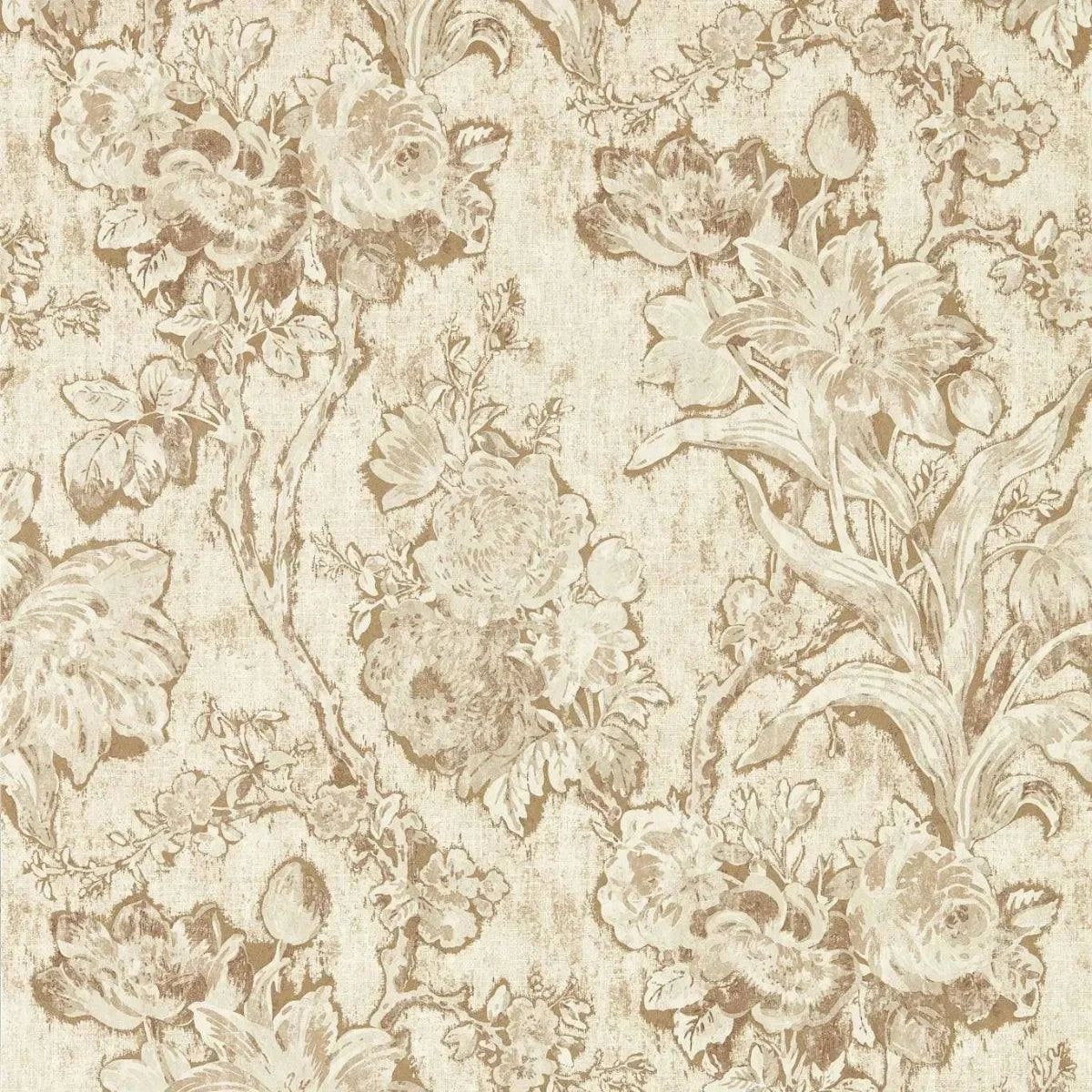 Fringed Tulip Toile Wallpaper - Sanderson x Giles Deacon