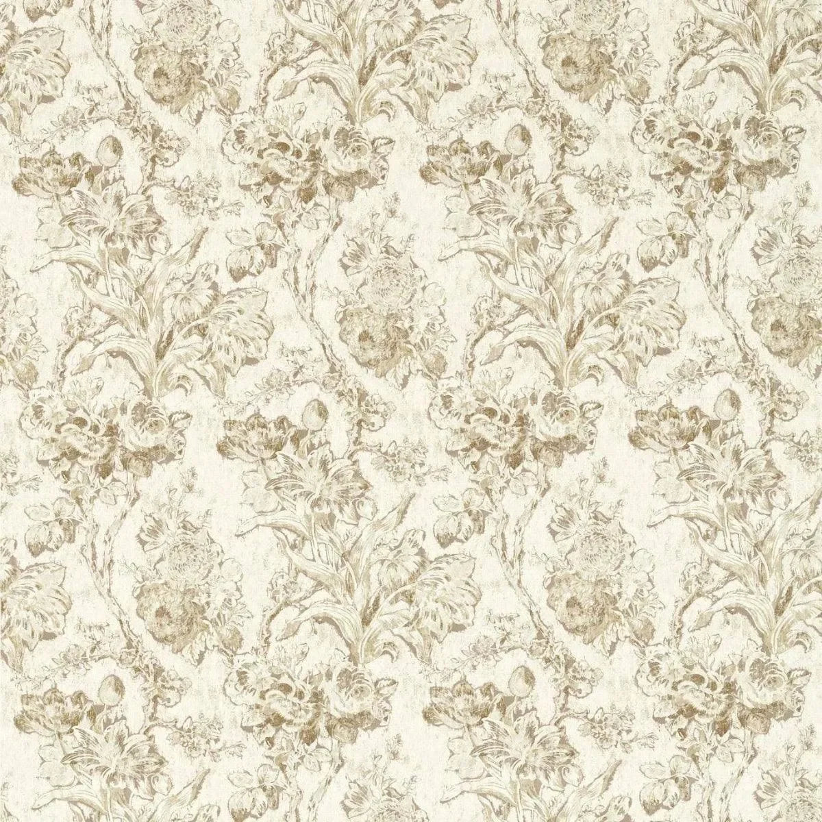 Fringed Tulip Toile Fabric - Sanderson x Giles Deacon
