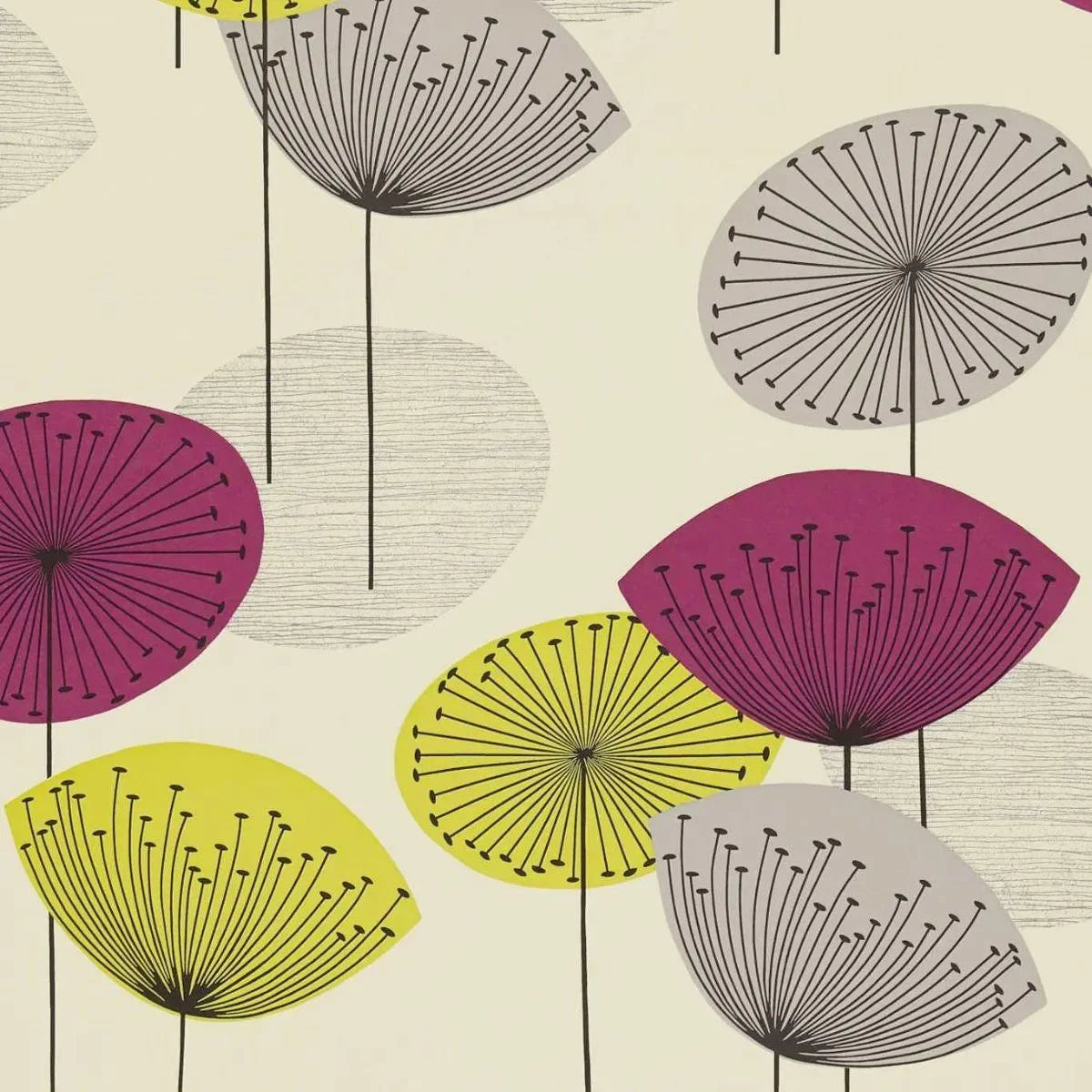 Dandelion Clocks Wallpaper - Sanderson