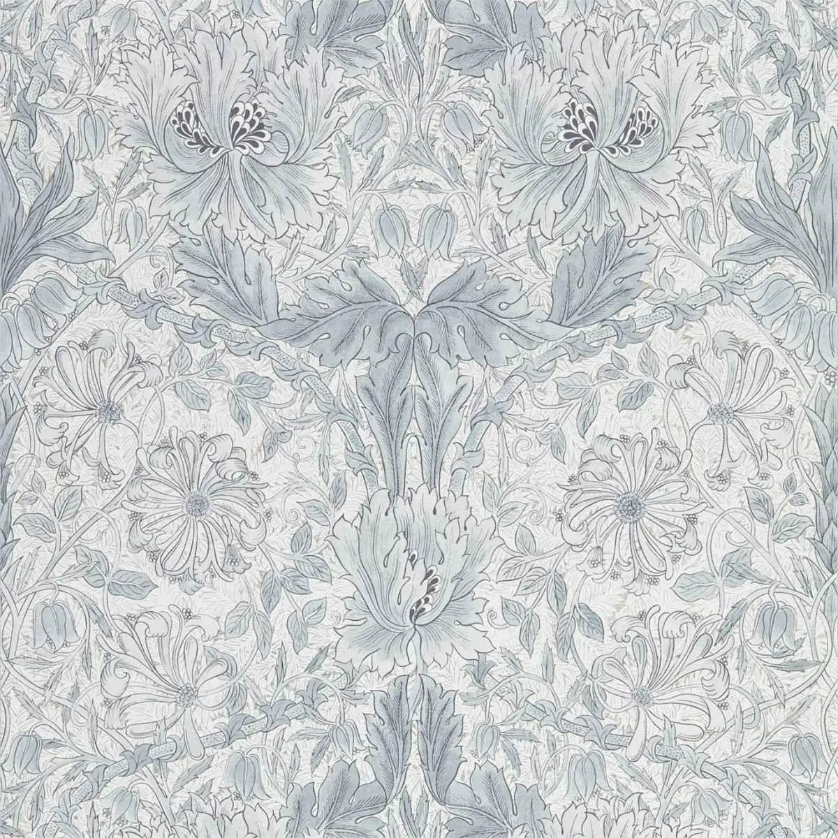 Pure Honeysuckle & Tulip Wallpaper - Morris & Co