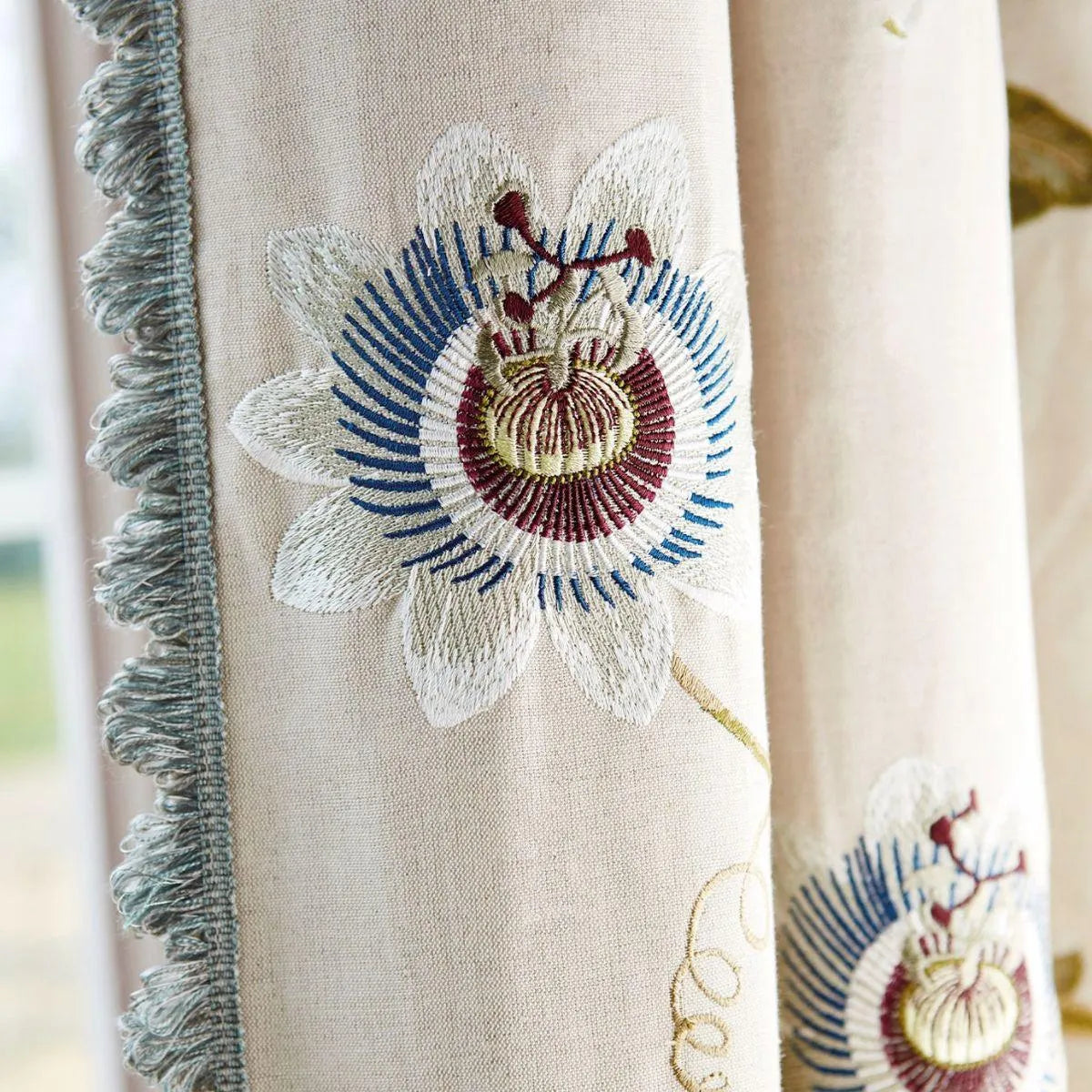 Passion Vine Sage Fabric - Sanderson