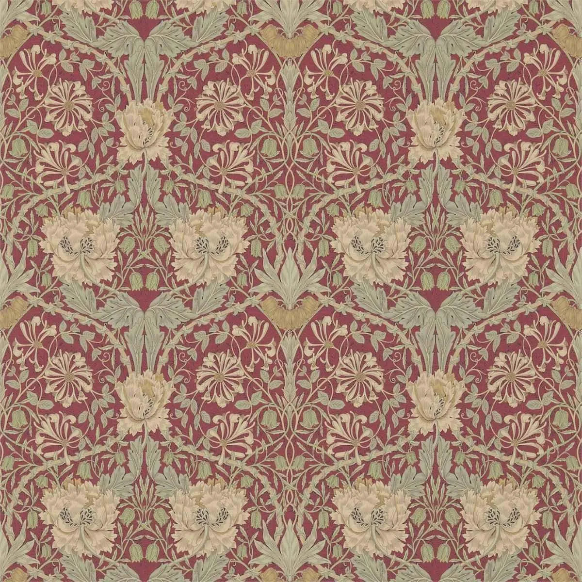 Honeysuckle & Tulip Wallpaper - Morris & Co