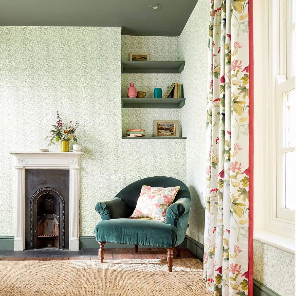 Honey Flowers Fabric - Sanderson