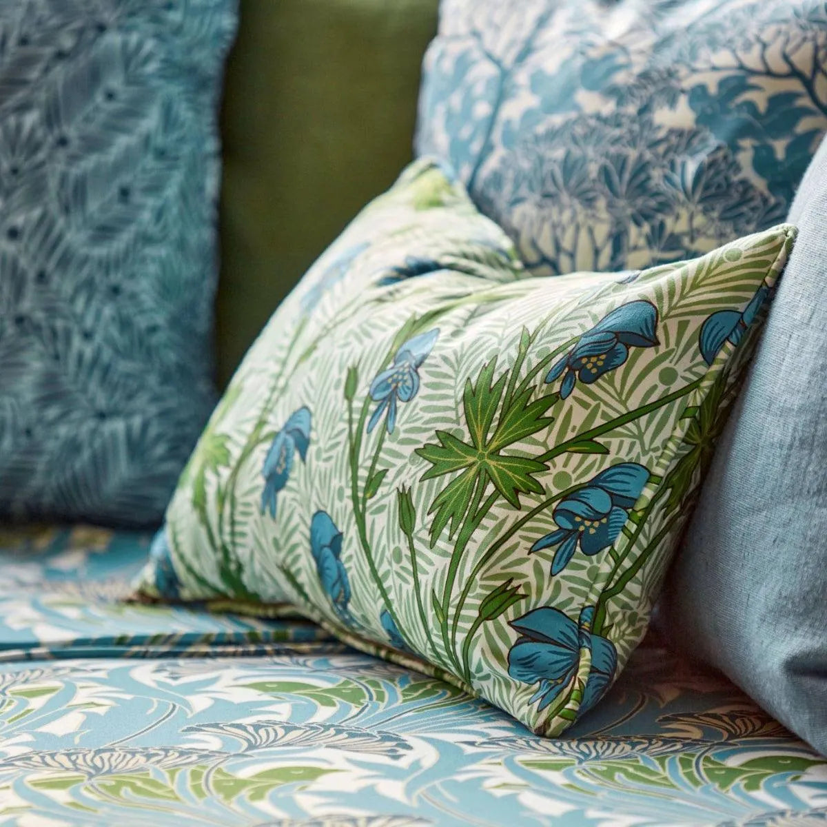 Monkshood Fabric - Morris & Co