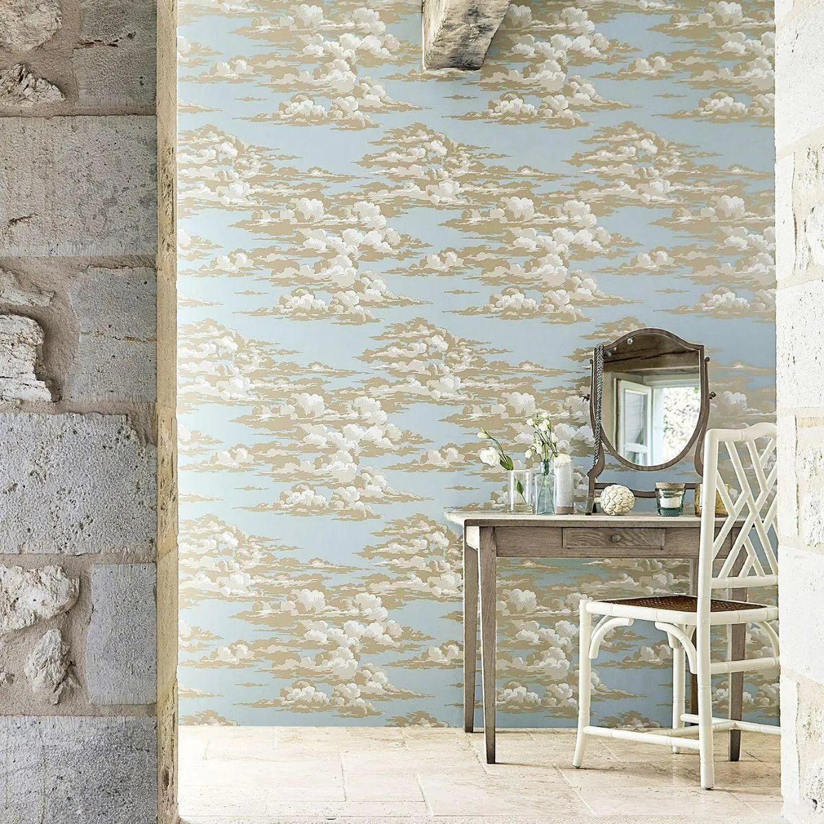 Silvi Clouds Wallpaper - Sanderson