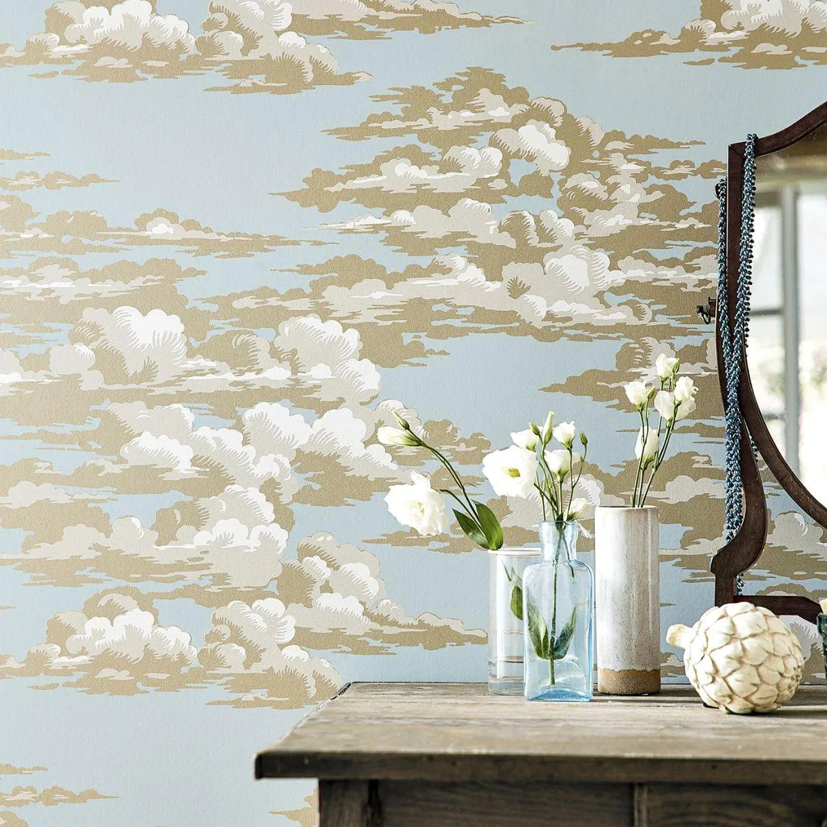 Silvi Clouds Wallpaper - Sanderson