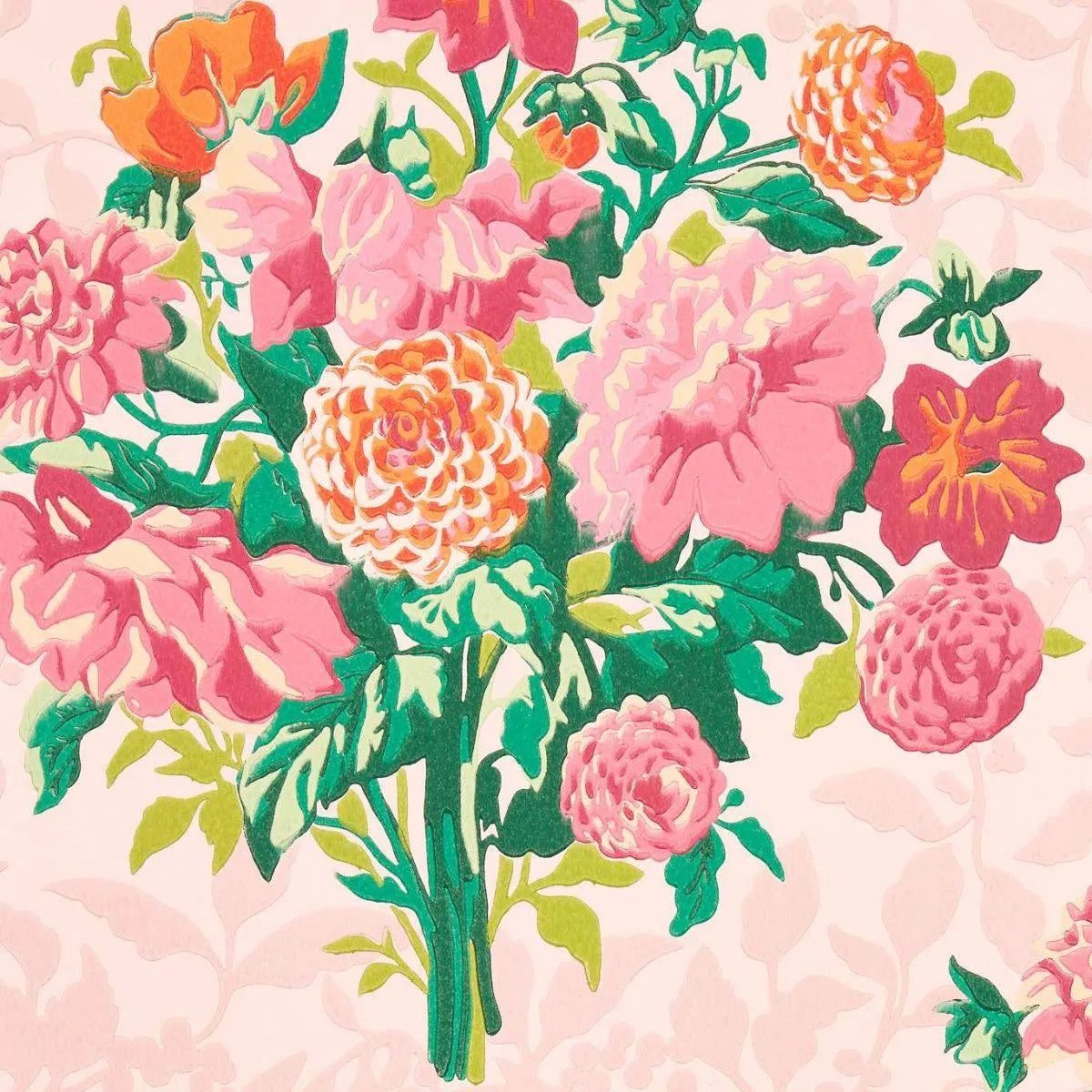 Dahlia Bunch Wallpaper - Harlequin X Sophie Robinson