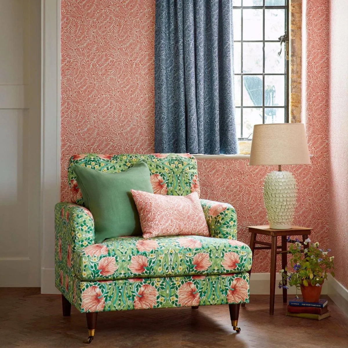 Yew & Aril Cotton Fabric - Morris & Co