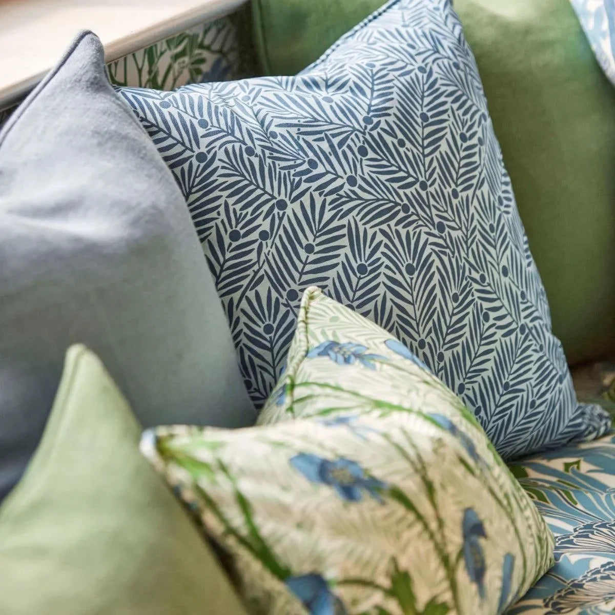 Yew & Aril Cotton Fabric - Morris & Co