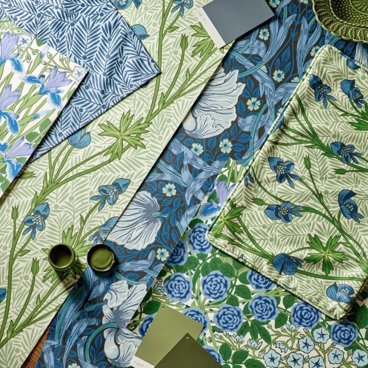 Yew & Aril Cotton Fabric - Morris & Co