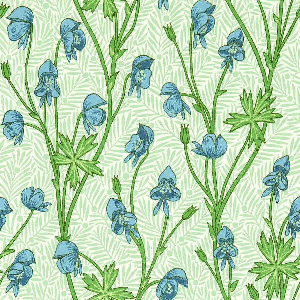 Monkshood Wallpaper - Morris & Co
