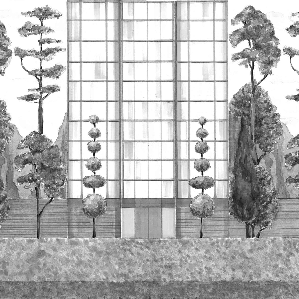 Urban Garden Mural Wallpaper - Coordonne