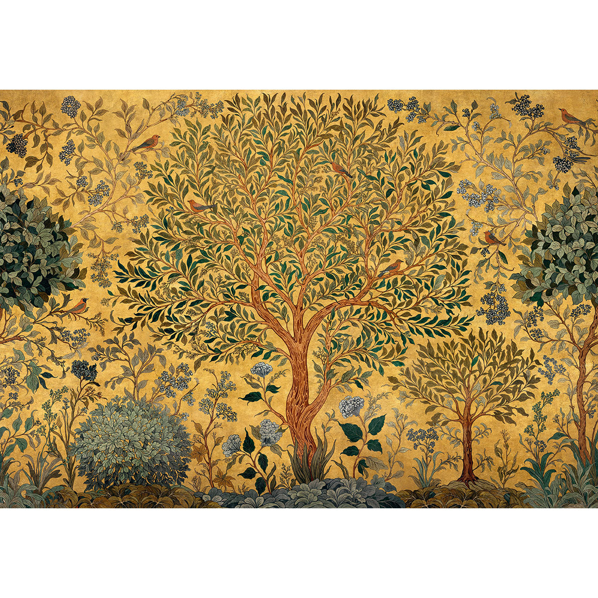 Varanasi Tree Mural Wallpaper - Coordonne