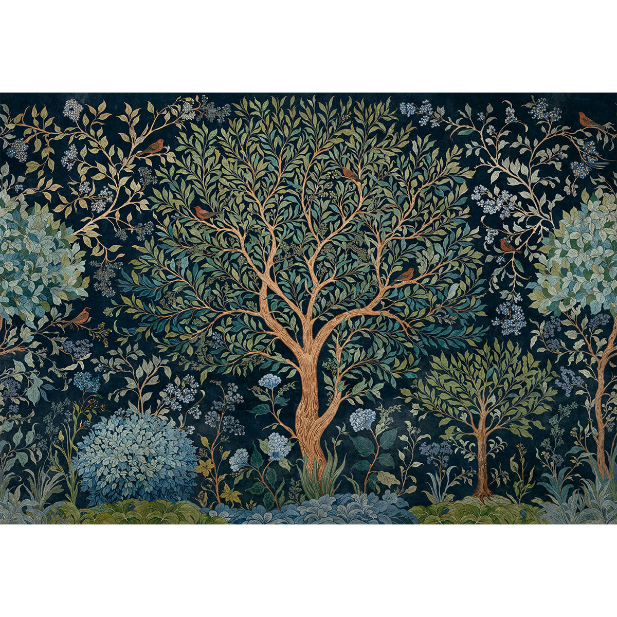 Varanasi Tree Mural Wallpaper - Coordonne