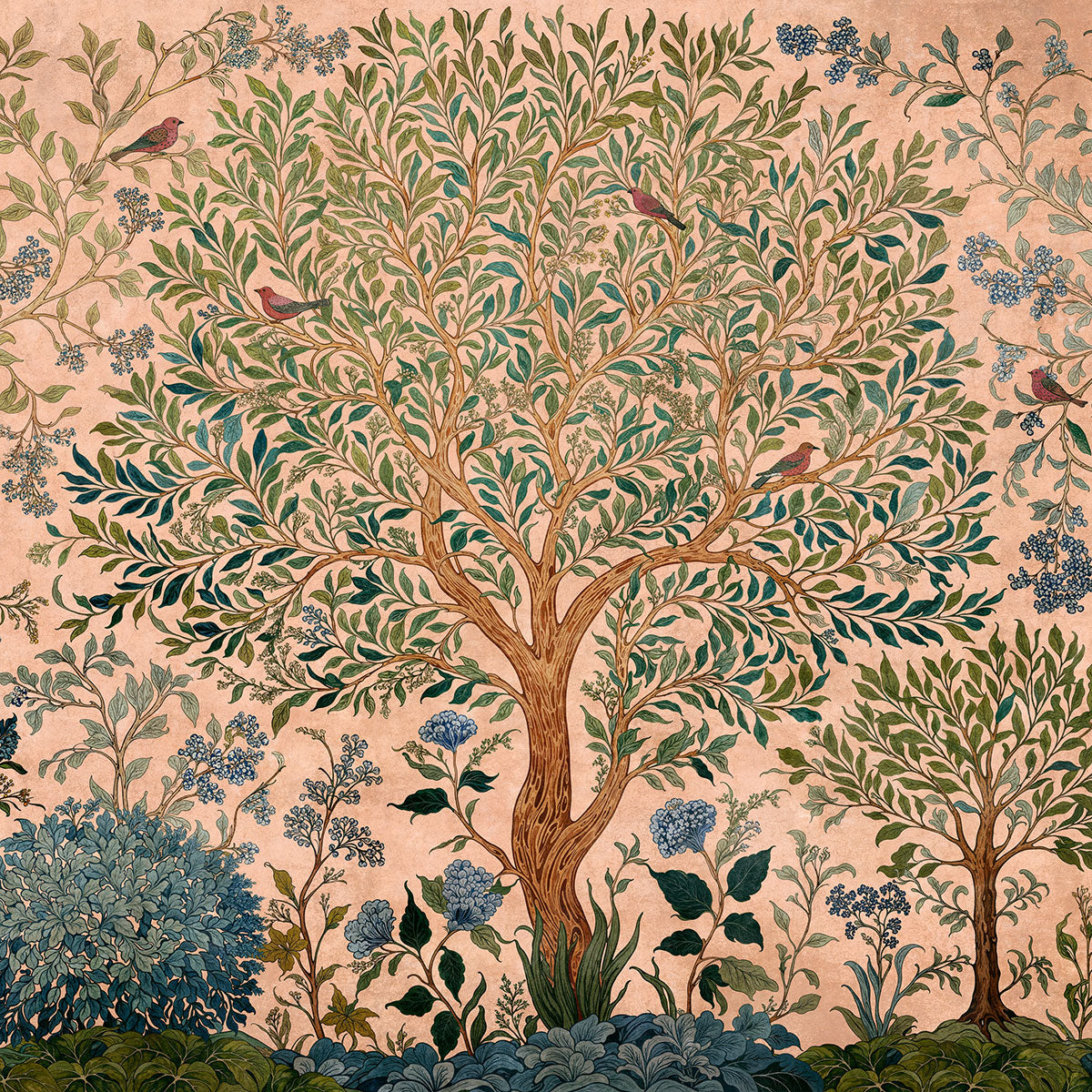 Varanasi Tree Mural Wallpaper - Coordonne