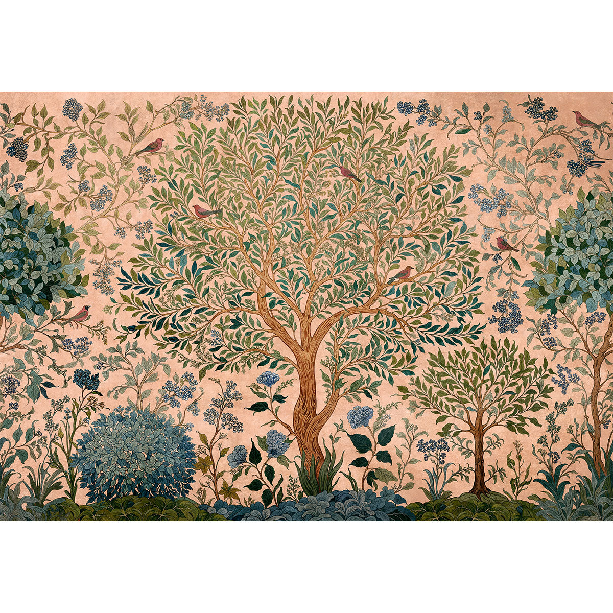 Varanasi Tree Mural Wallpaper - Coordonne