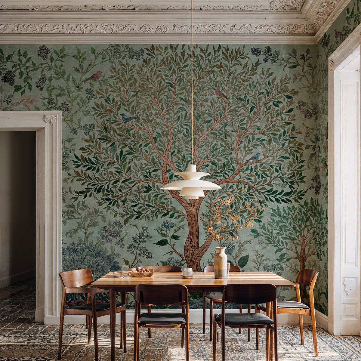 Varanasi Tree Mural Wallpaper - Coordonne