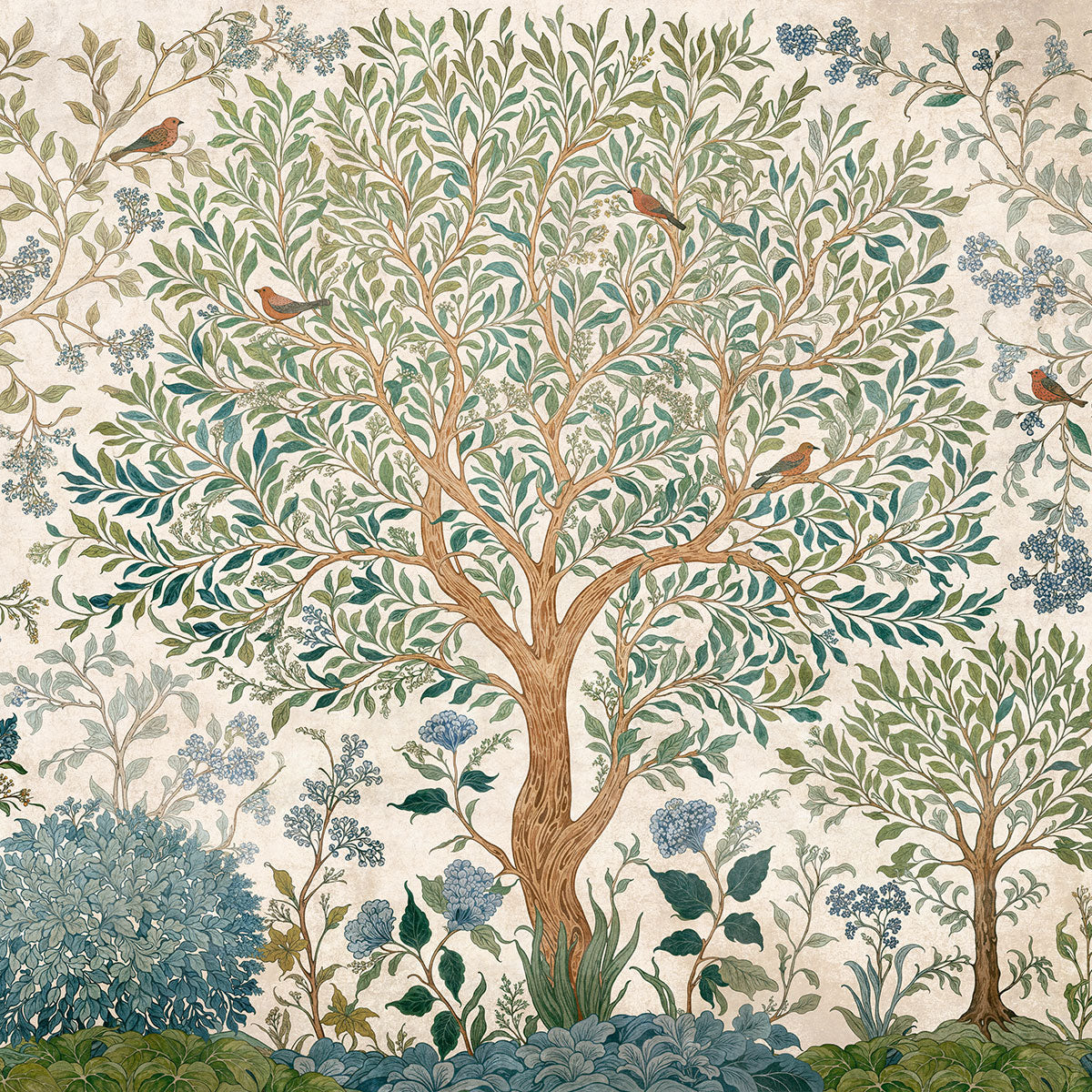 Varanasi Tree Mural Wallpaper - Coordonne