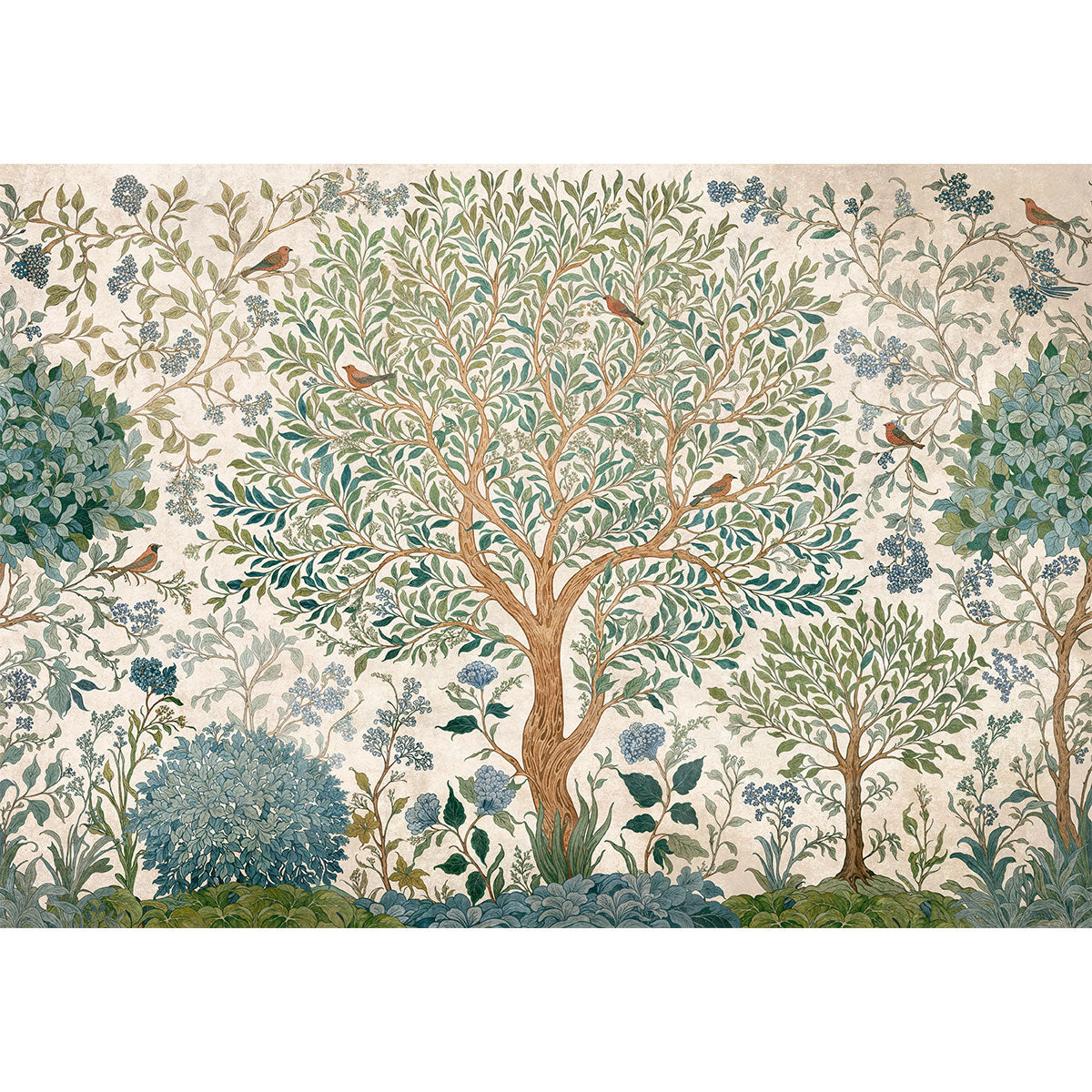 Varanasi Tree Mural Wallpaper - Coordonne
