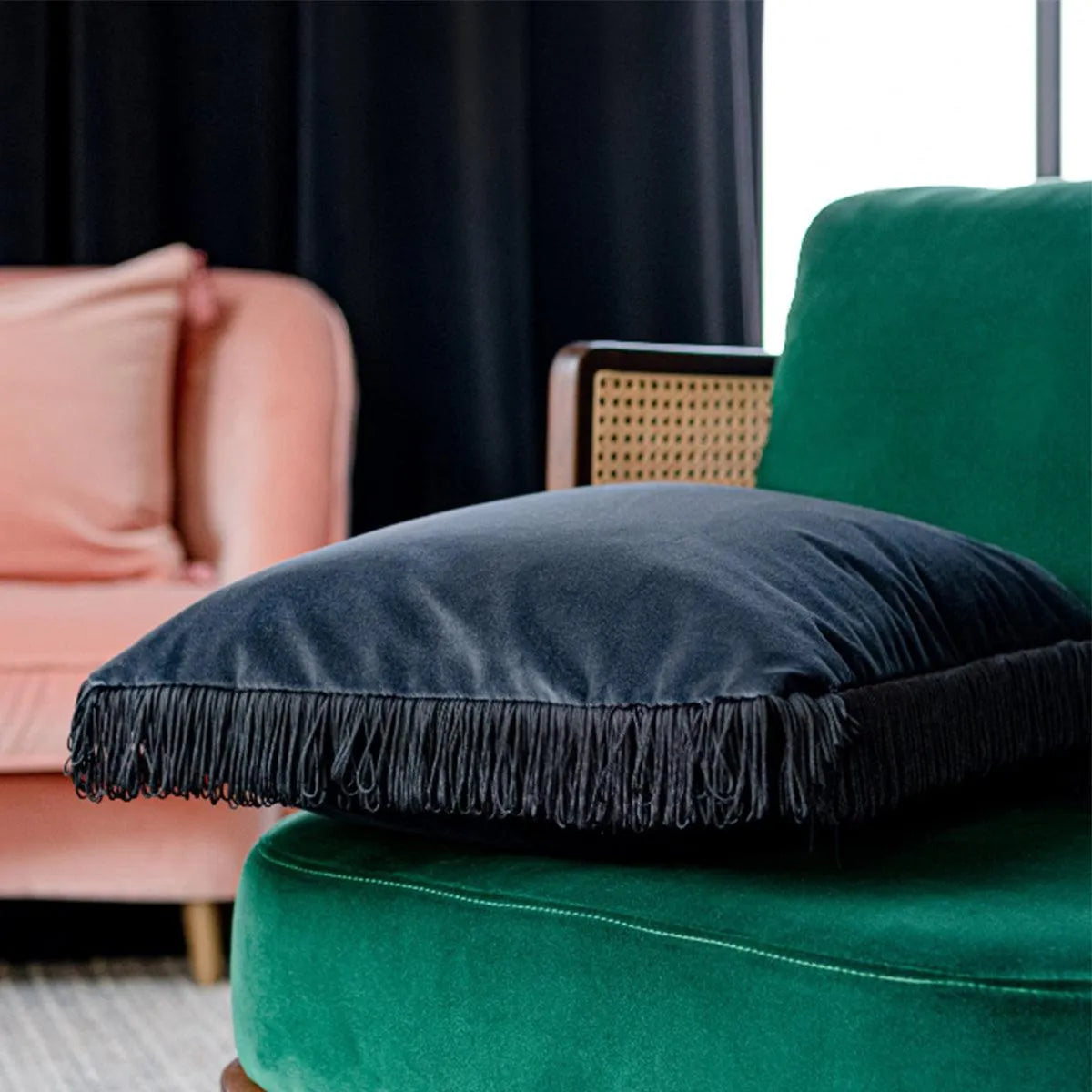 Cotton Velvet Fabric - Mind The Gap