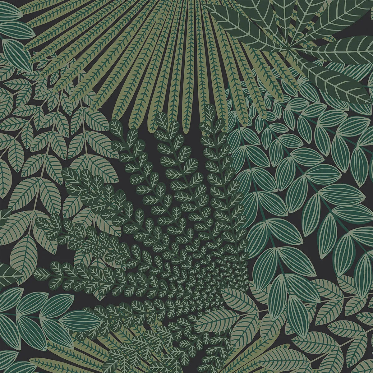 Velvet Leaves Wallpaper - Borastapeter