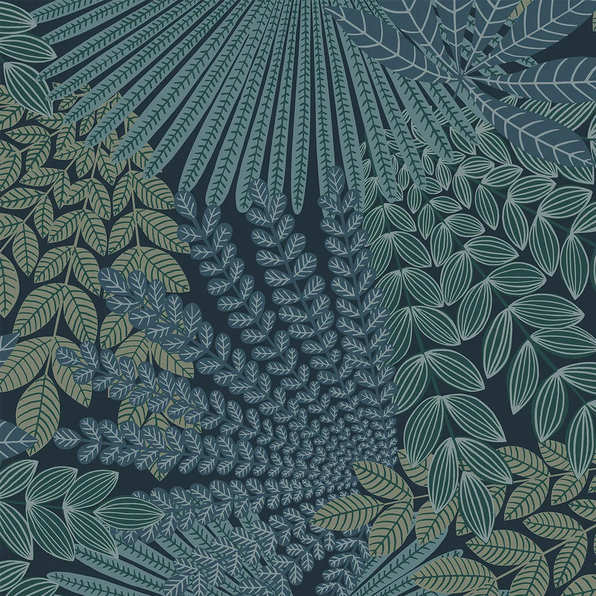 Velvet Leaves Wallpaper - Borastapeter