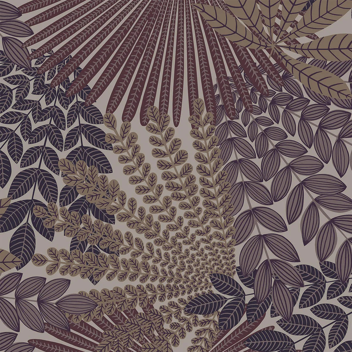 Velvet Leaves Wallpaper - Borastapeter