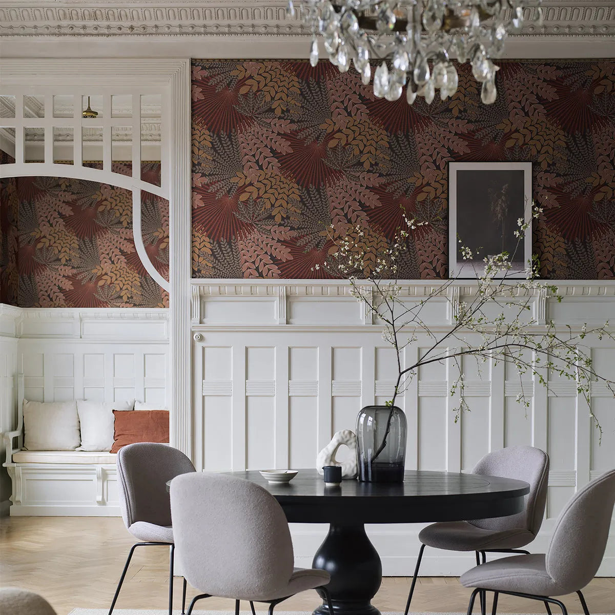 Velvet Leaves Wallpaper - Borastapeter