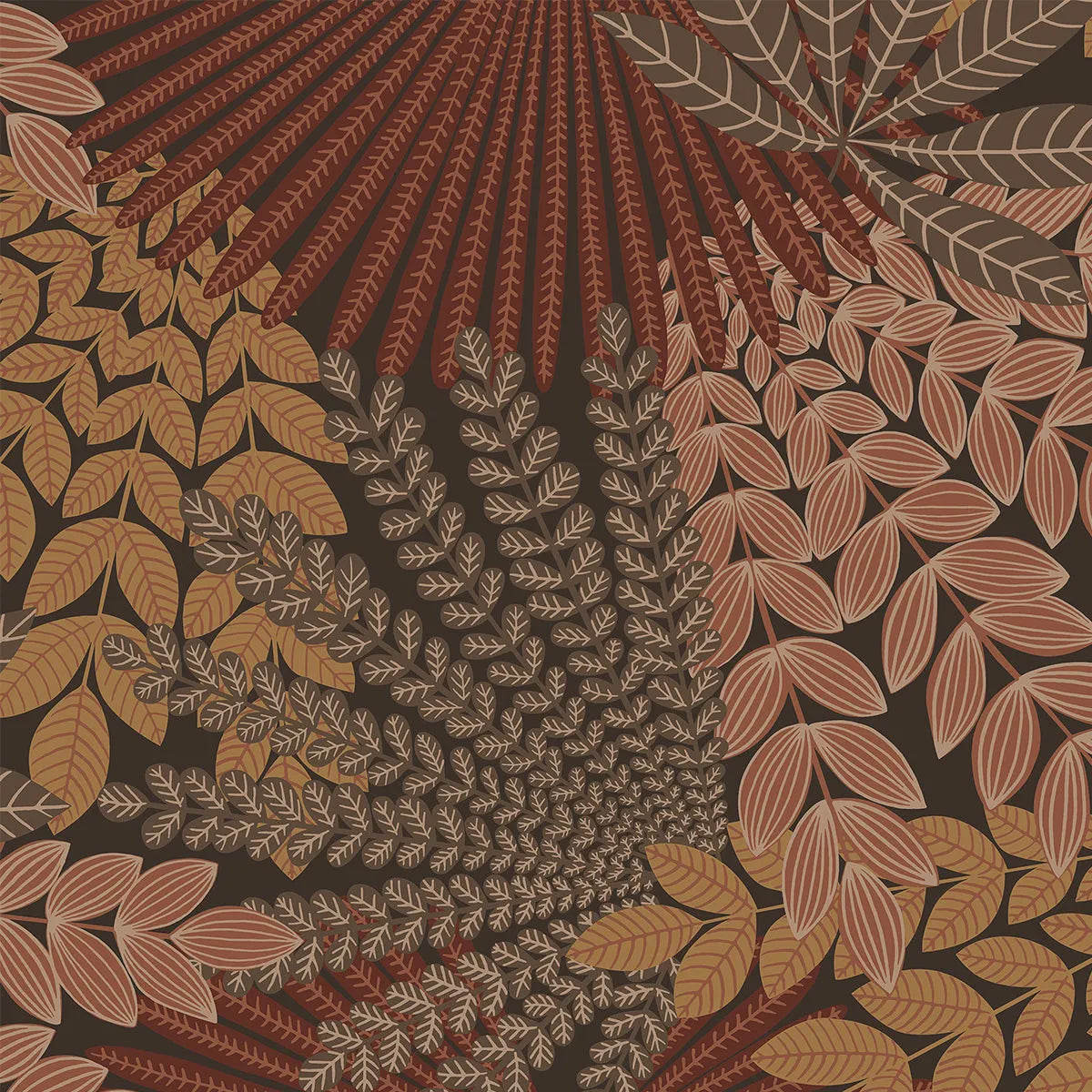 Velvet Leaves Wallpaper - Borastapeter