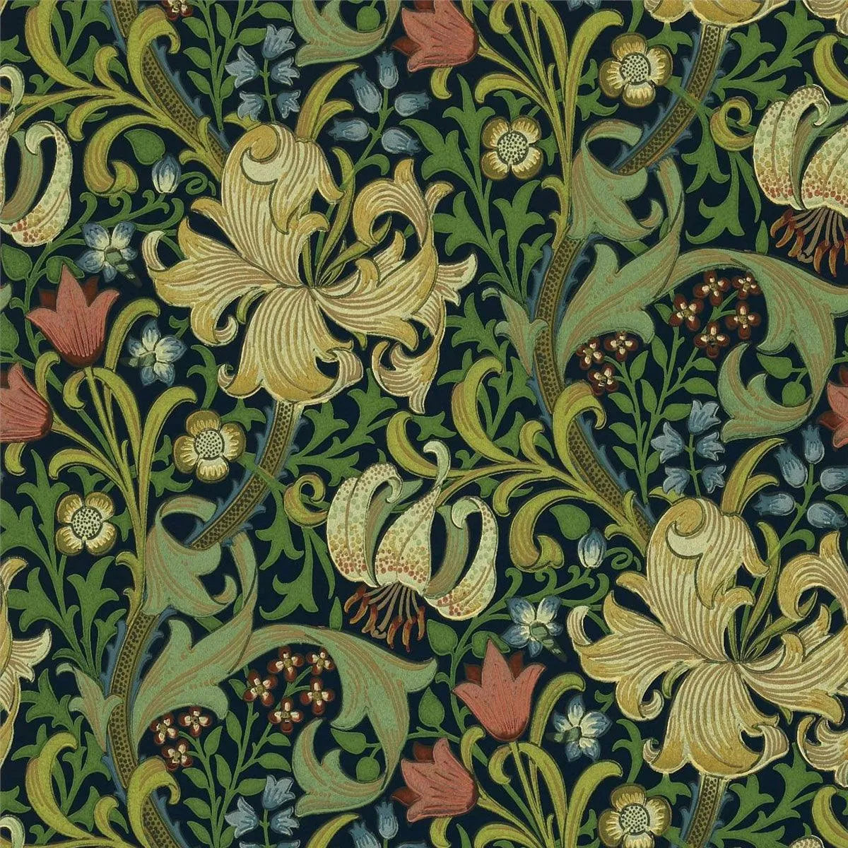 Golden Lily Wallpaper - Morris & Co