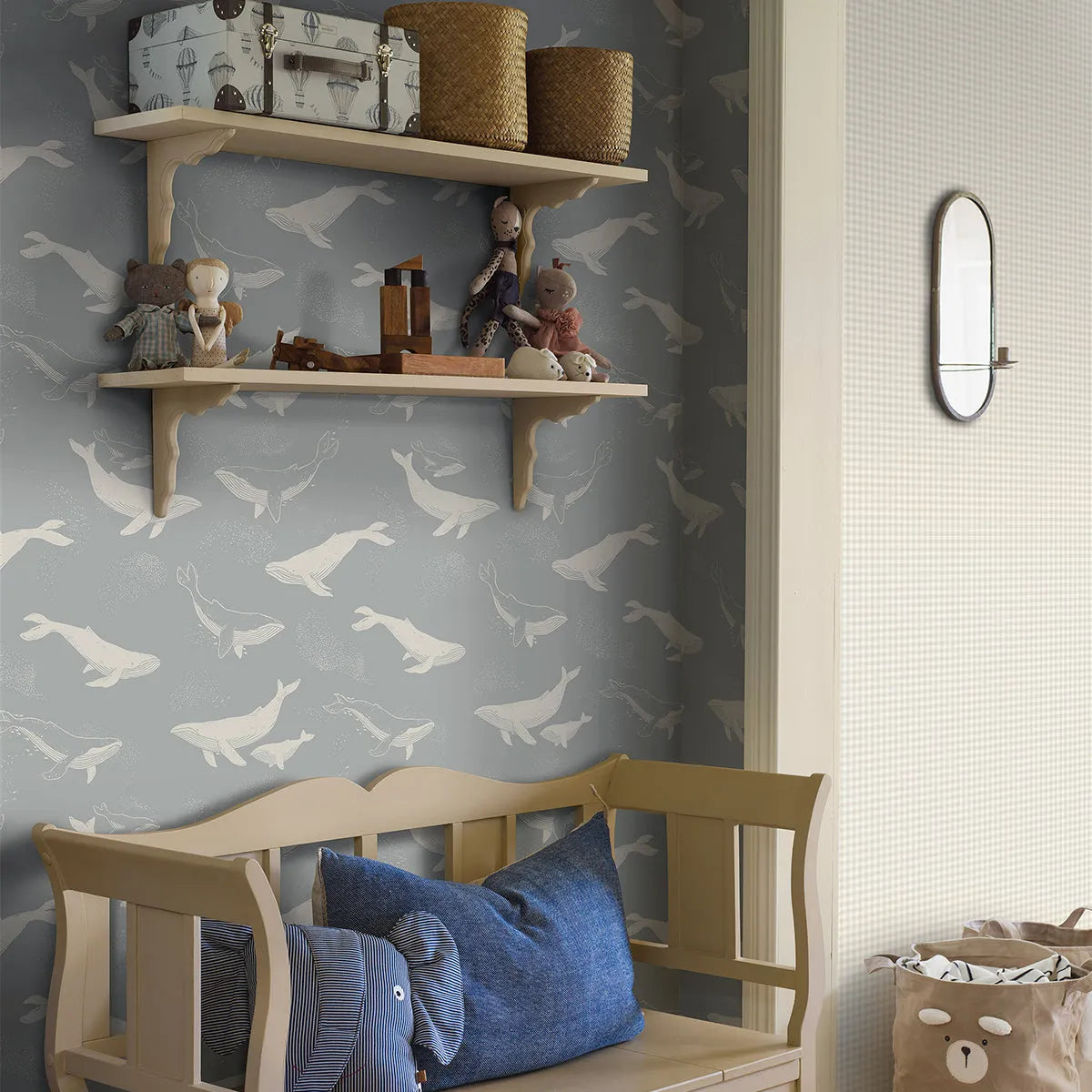 Whales Wallpaper - Borastapeter