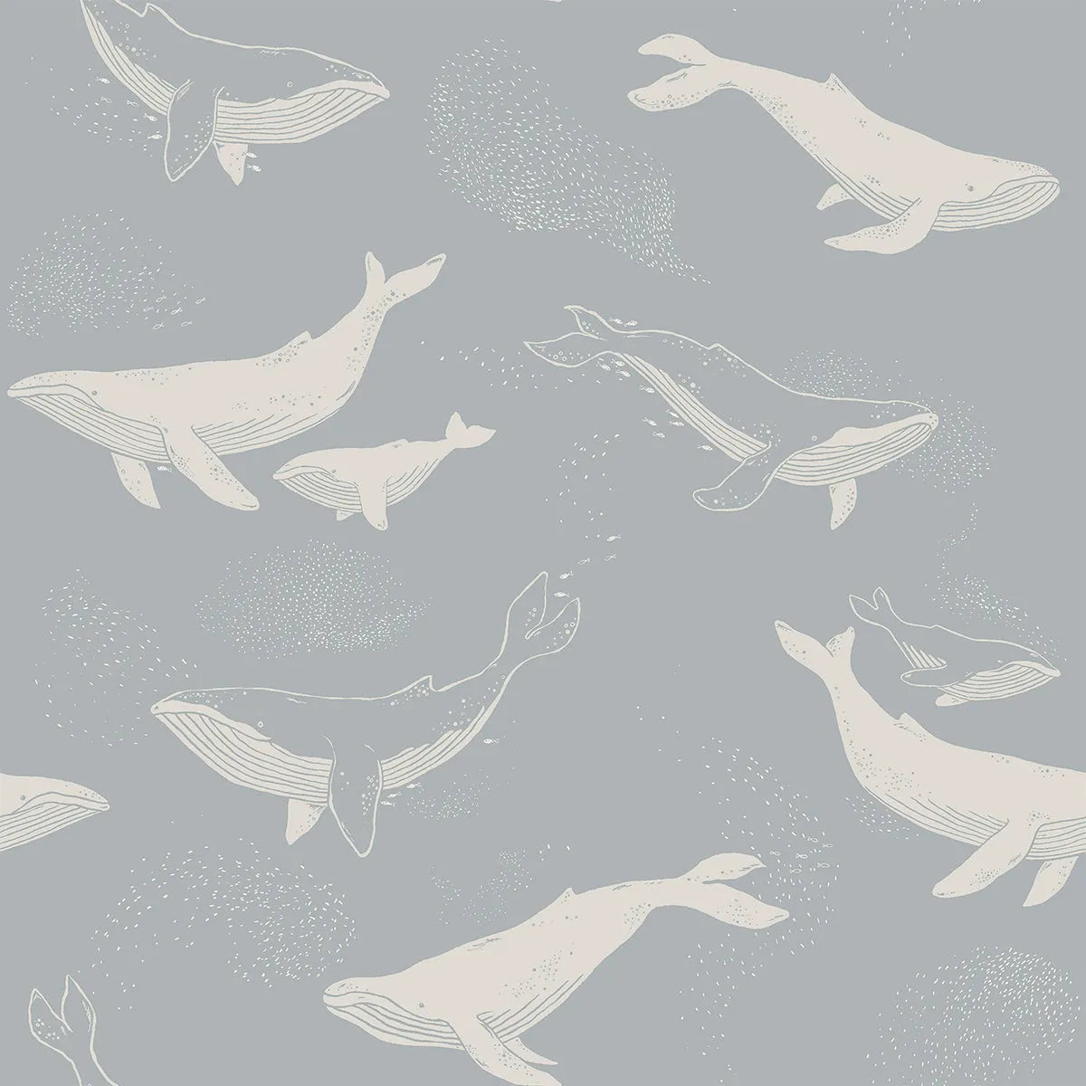 Whales Wallpaper - Borastapeter