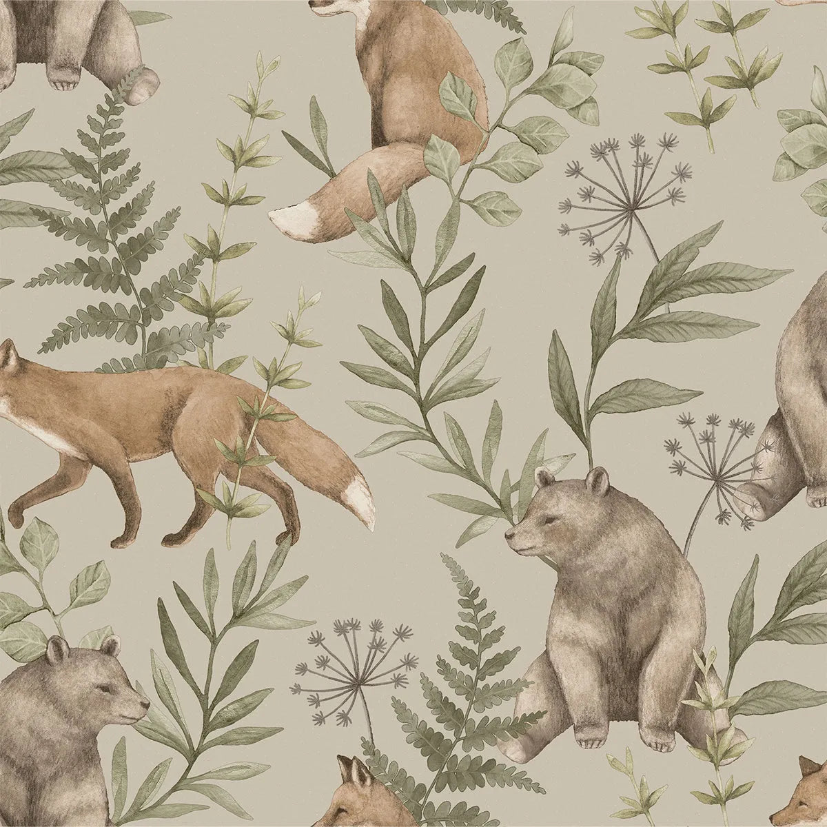 Wild Forest Wallpaper - Borastapeter