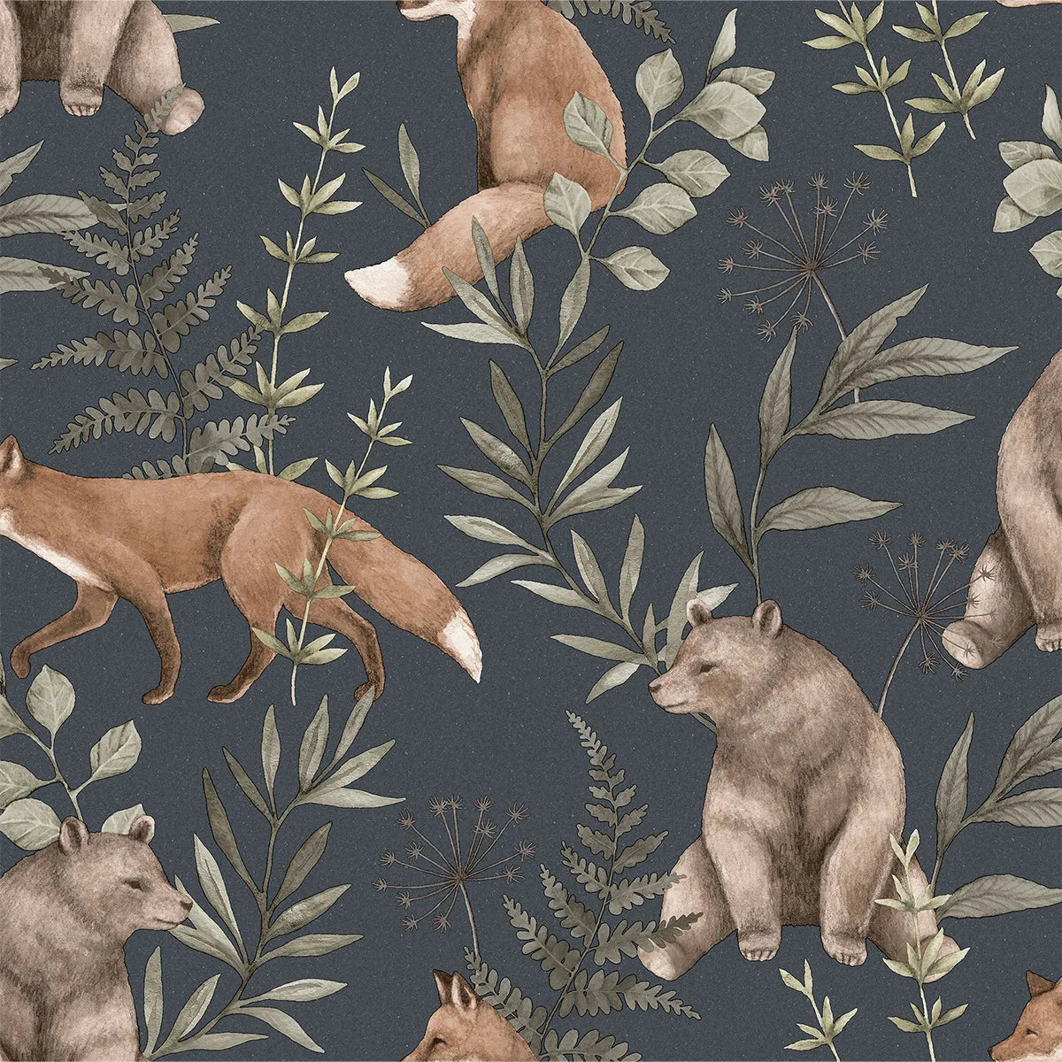 Wild Forest Wallpaper - Borastapeter