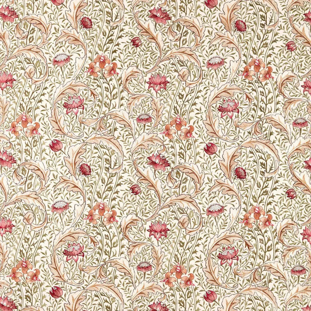 Wild Tulip & Vine Embroidery Fabric - Morris & Co