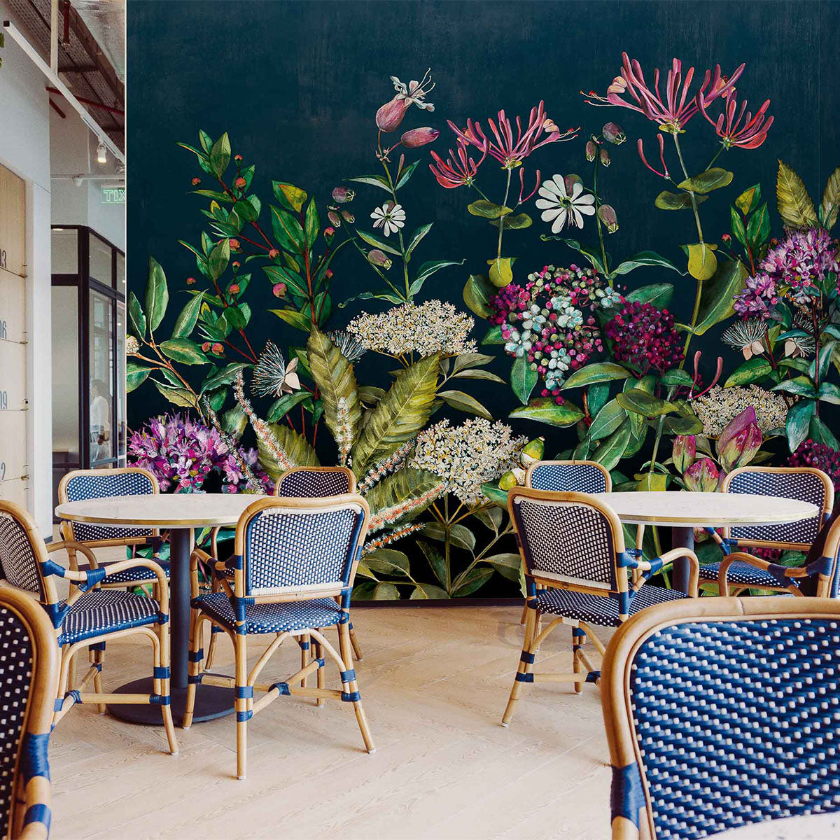 Wild Floral Mural Wallpaper - Coordonne