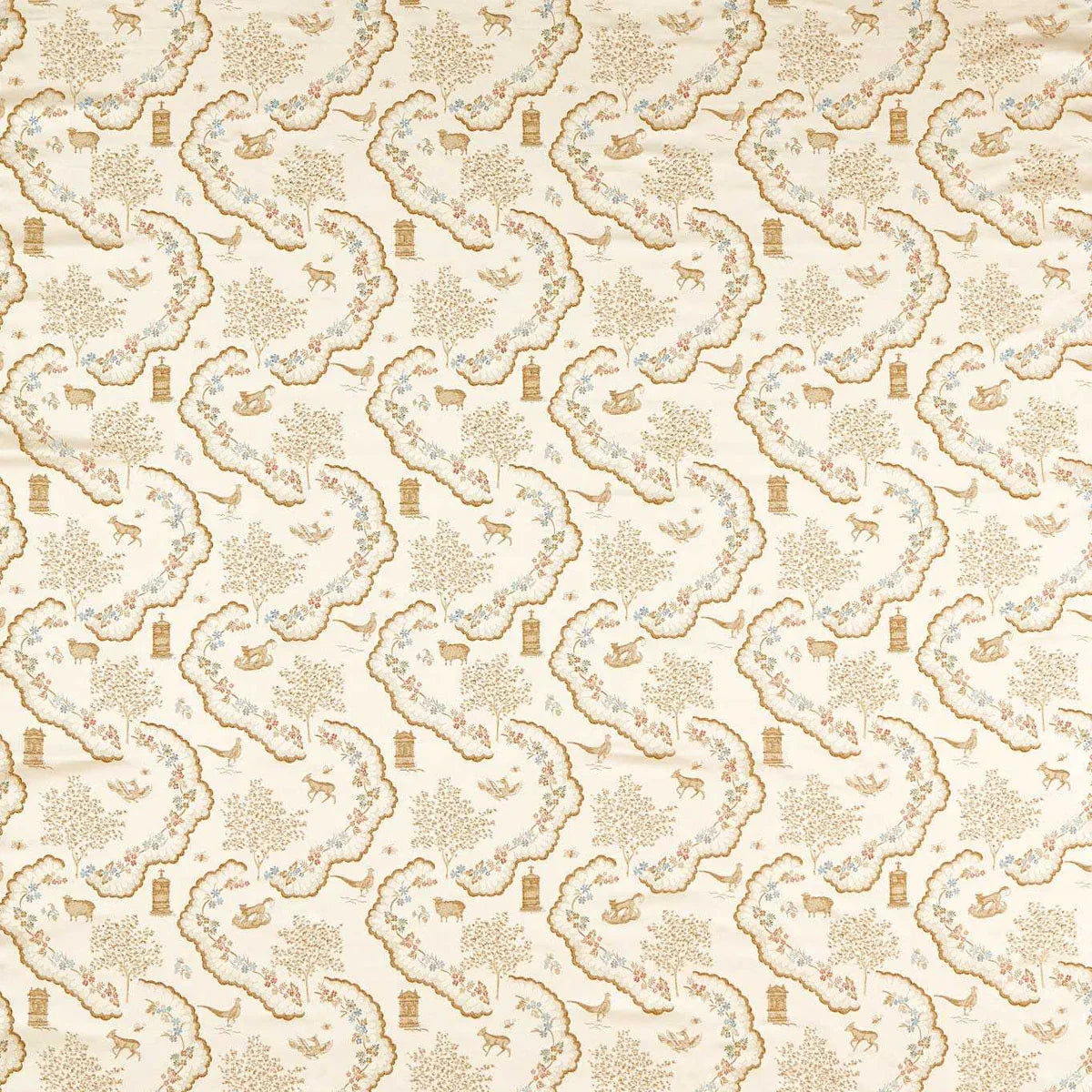 Wildflower Meadow Brocade Fabric - Sanderson