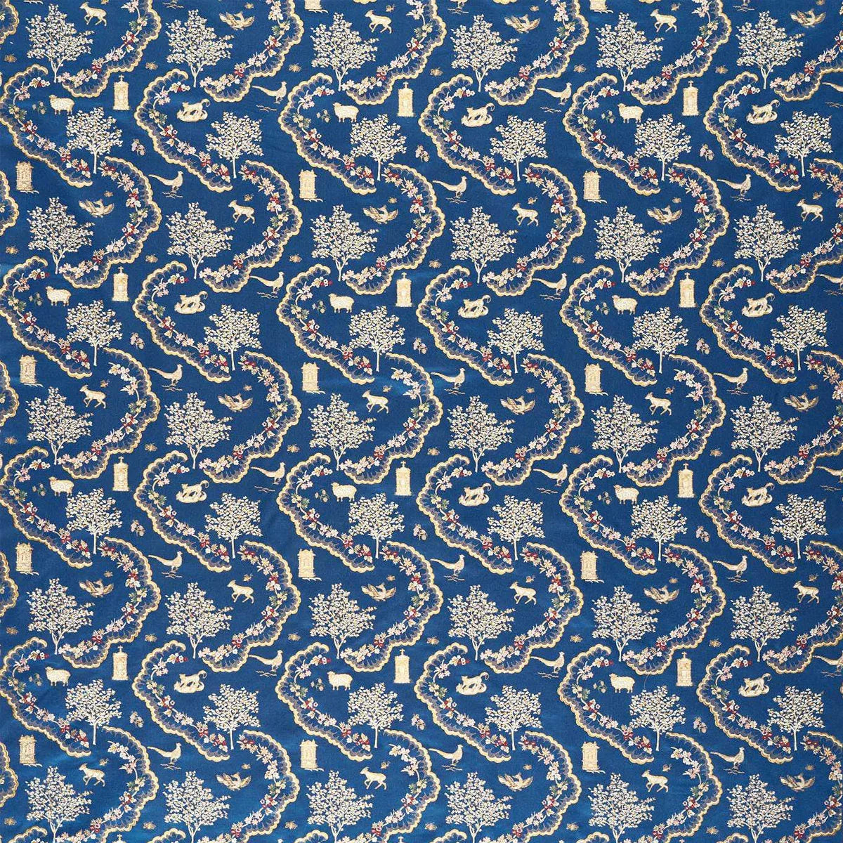Wildflower Meadow Brocade Fabric - Sanderson