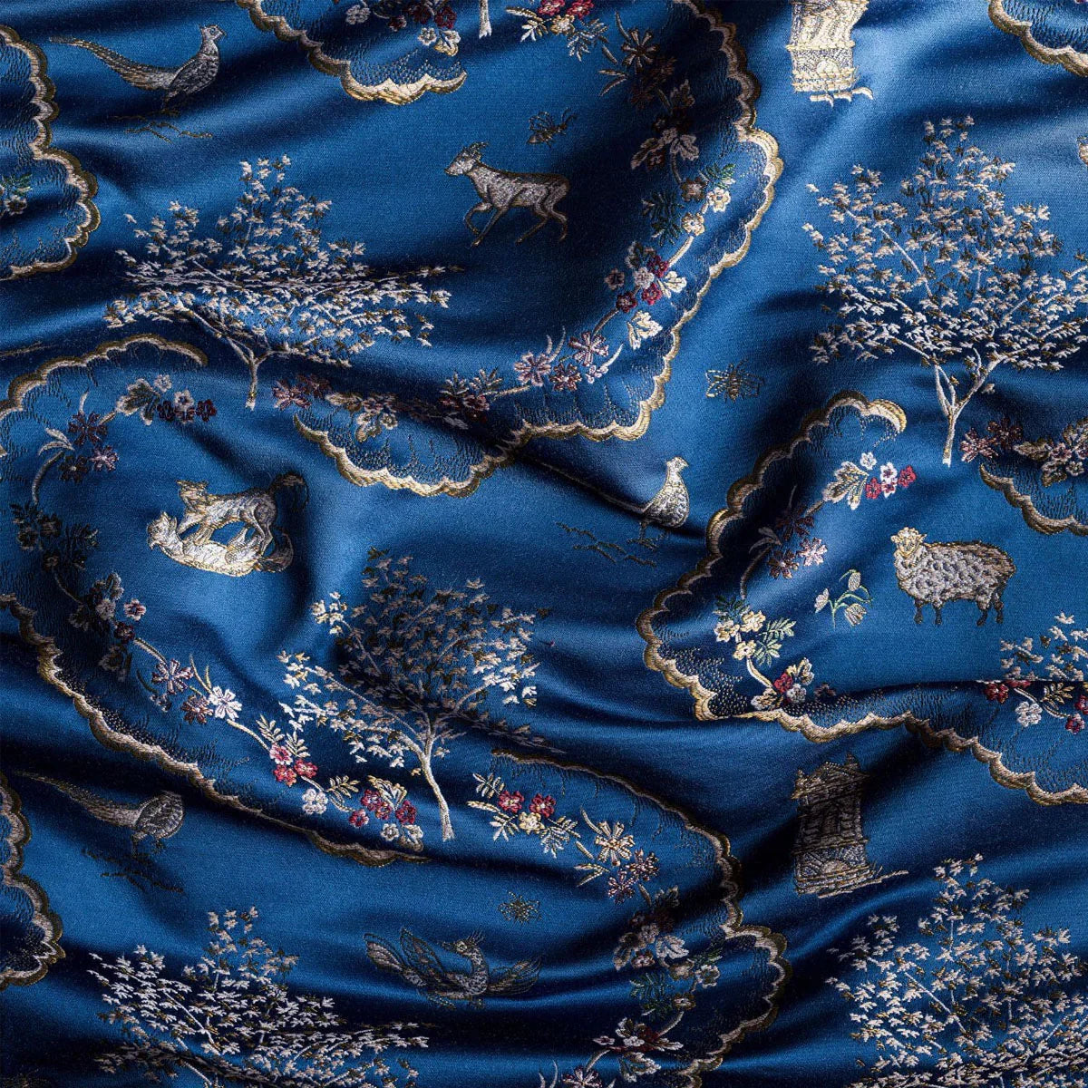 Wildflower Meadow Brocade Fabric - Sanderson
