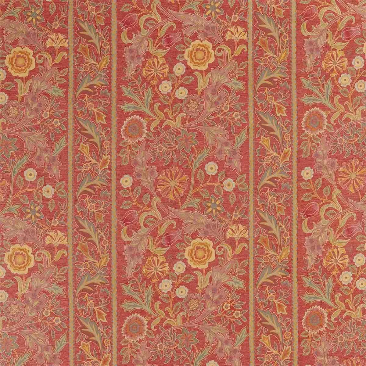 Wilhemina Weave Rust Fabric - Morris & Co
