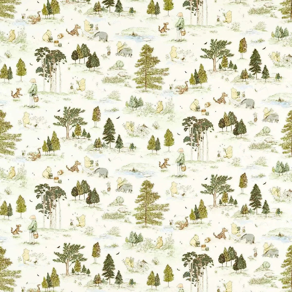 Winnie The Pooh Fabric - Sanderson X Disney