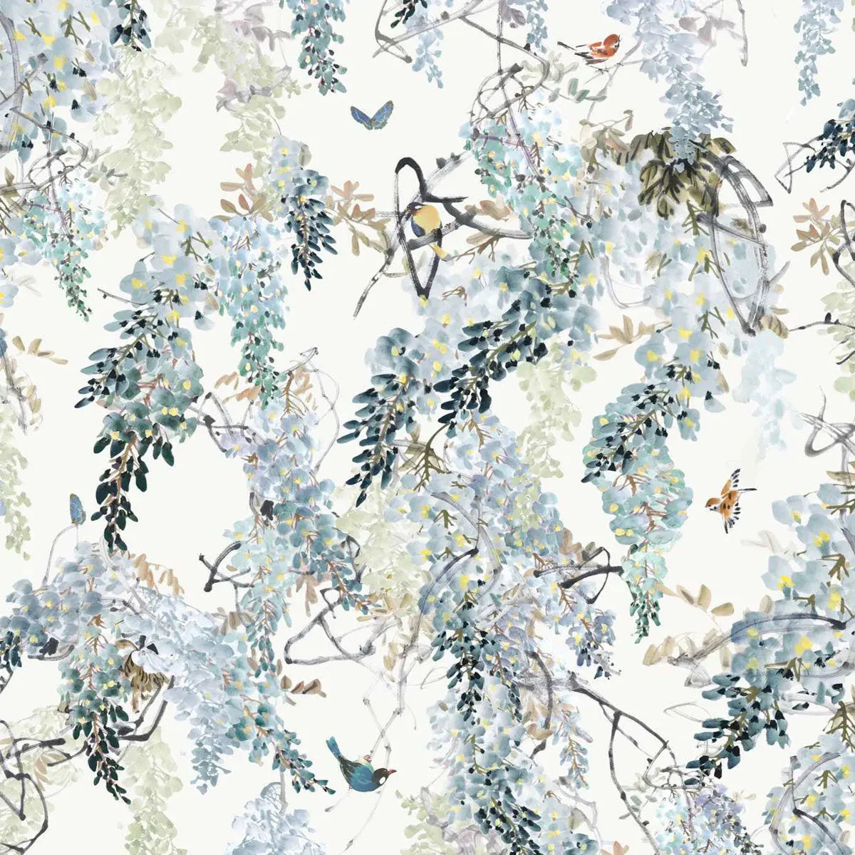 Wisteria Falls Wallpaper - Sanderson
