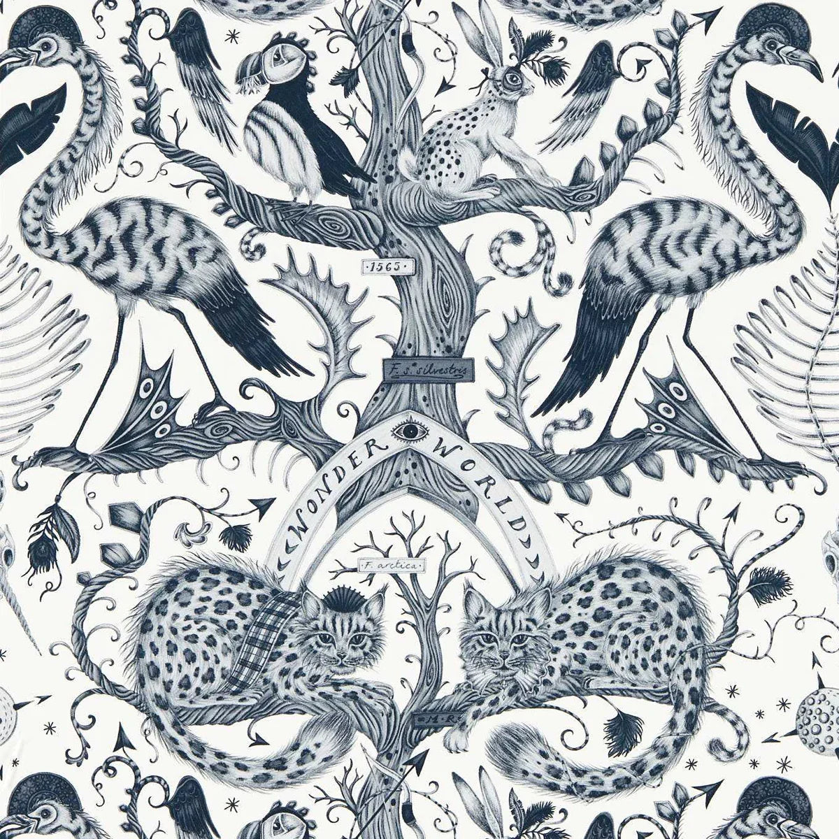 Wonder World Wallpaper - Clarke & Clarke X Emma Shipley