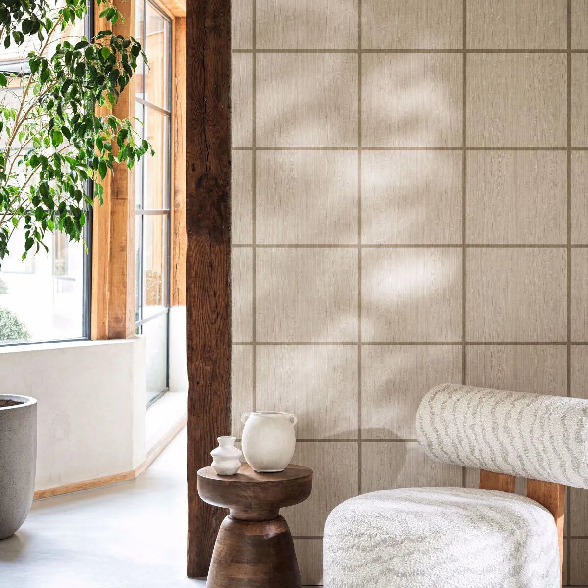 Wood Blocks Wallpaper - Harlequin
